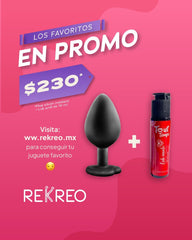 Plug Silicon Mediano + Lub 10 ml