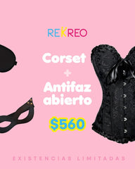 Antifaz abierto + Corset