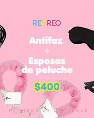 Antifaz Rosa + Esposas de peluche